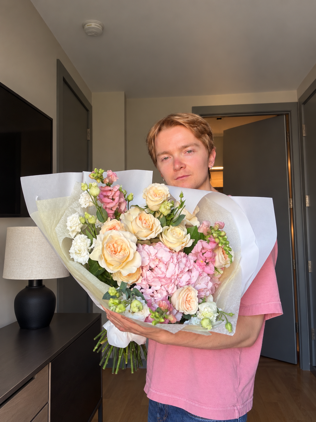 Alex, founder and floral designer behind IONE