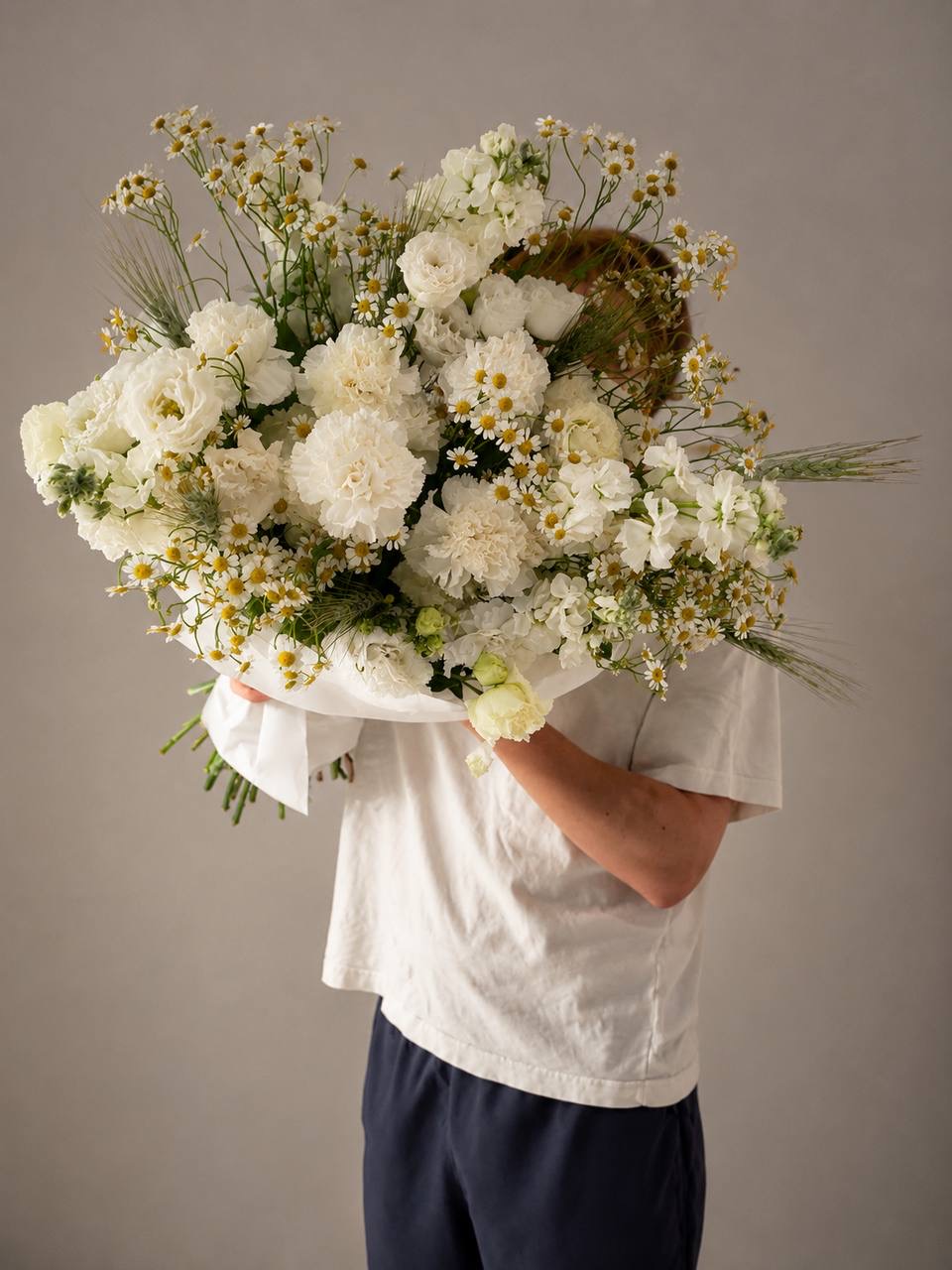 Hand-tied bouquet by Ione Florals